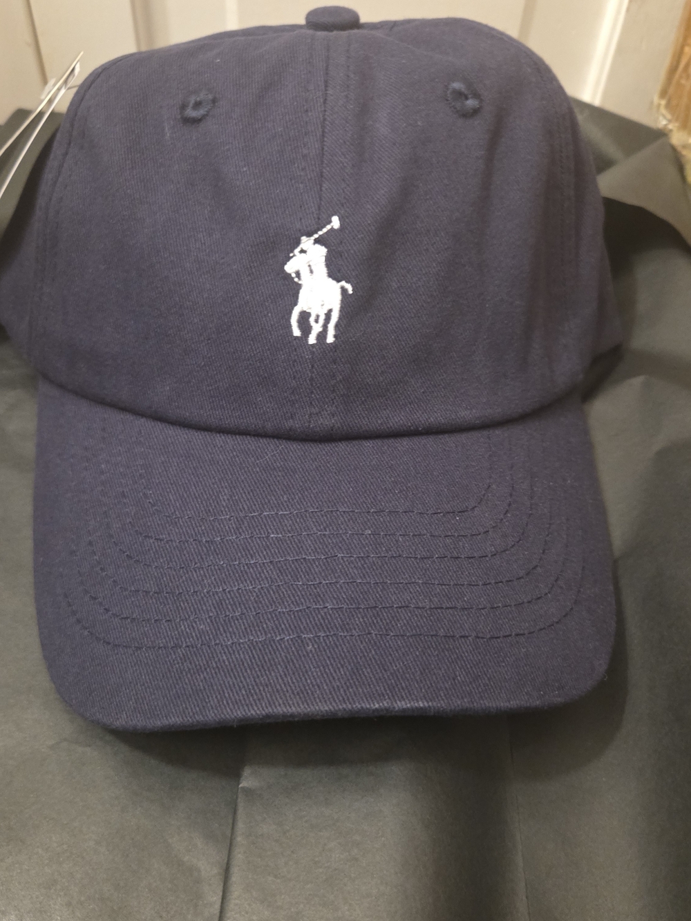 Polo Embroidered Logo Navy Men's Baseball Cap